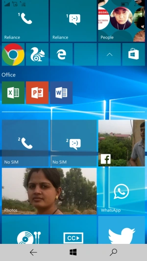 Start screen