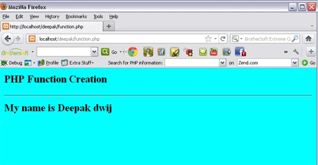 PHP functions