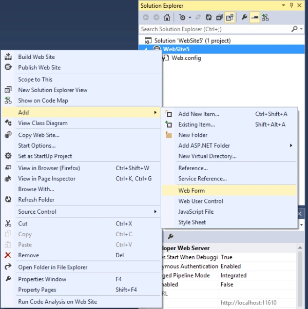 Add Webform