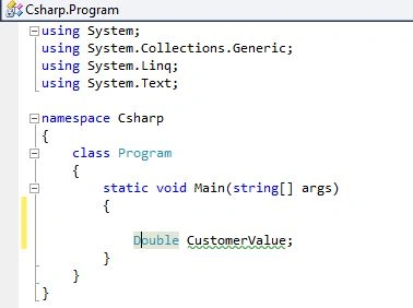 Visual Basic Data type Declaration