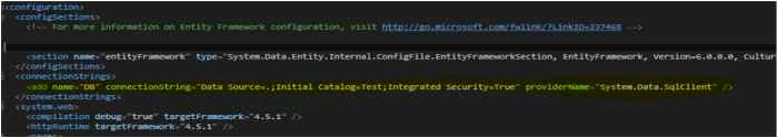 WebConFigure file