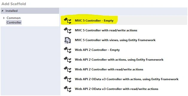 Create Controller