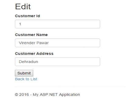 Information of the Customer 