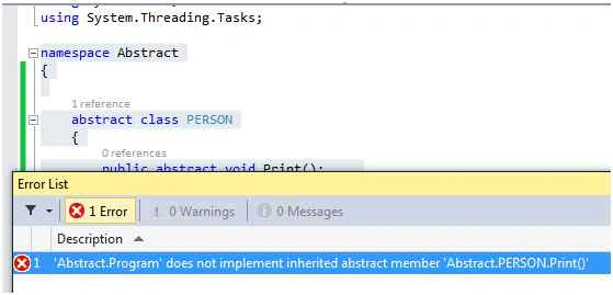 Abstract method