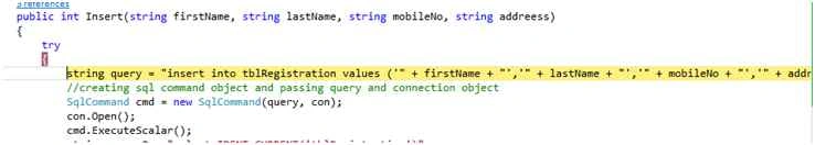 SQl server class method