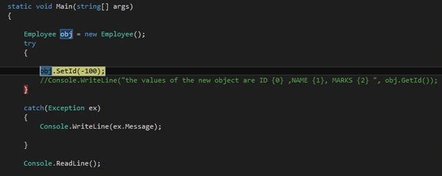 object is created