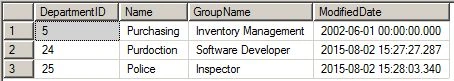Query Output