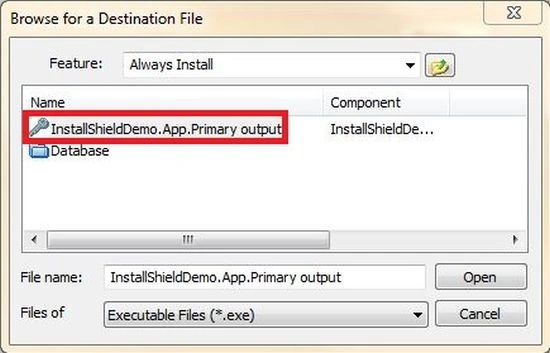 Setup using InstallShield