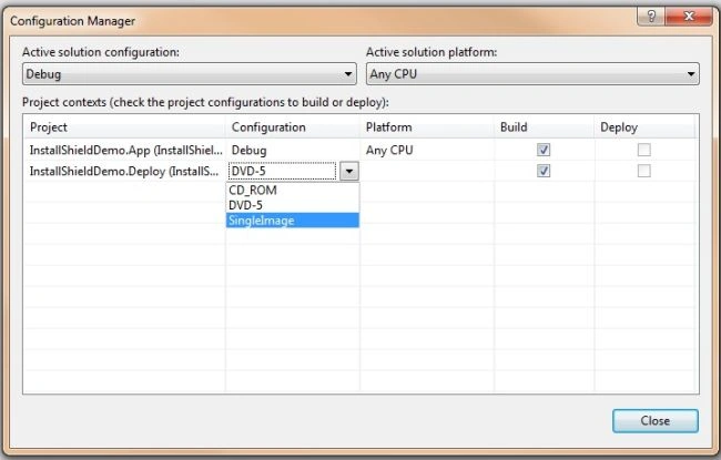 Create Setup File using InstallShield