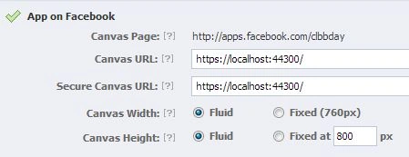 App on facebook