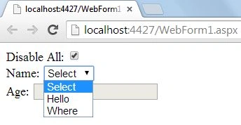 each function