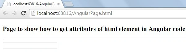 Attributes of Elements inAngularJS