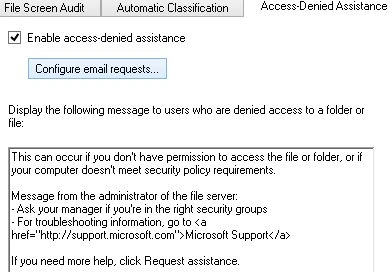 Configure Email Request