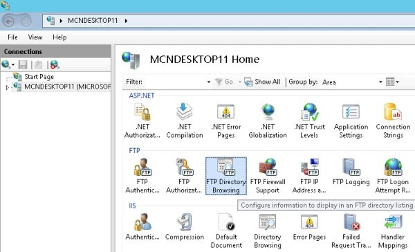 FTP Directory Browsing