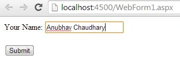 Error message