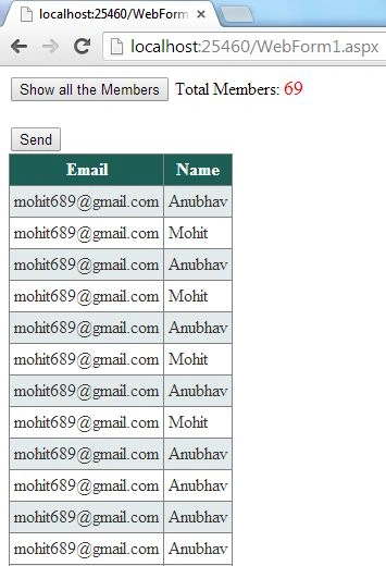 Send Bulk Mail in ASP.NET