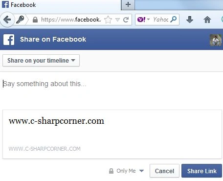 share on facebook