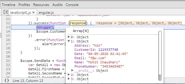 AngularJS Grid