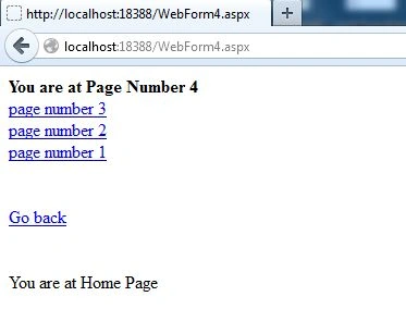 store url and go back to same page