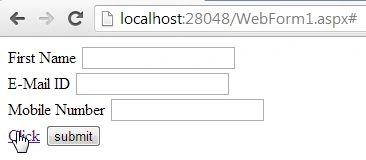 jQuery Validation on Click of Anchor