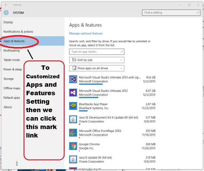 Apps and Feature