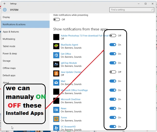 Apps Notifications