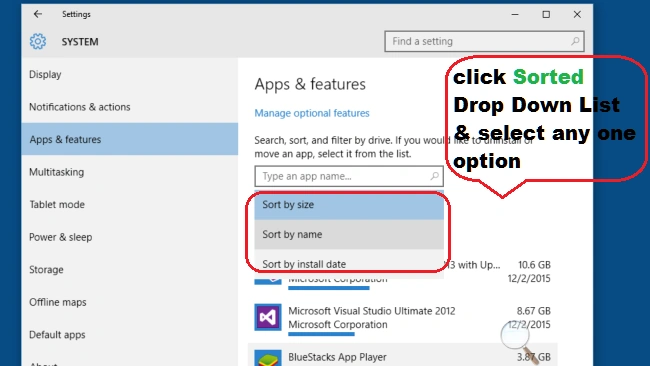 Sort Apps