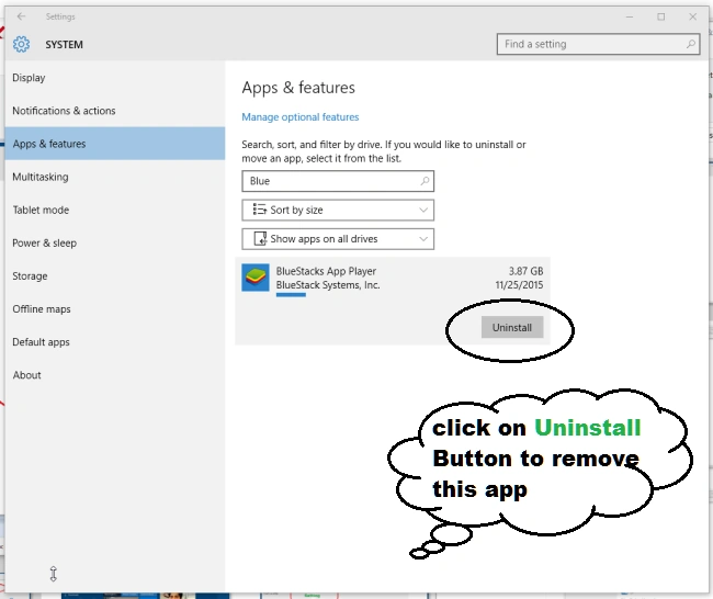 Uninstall Apps