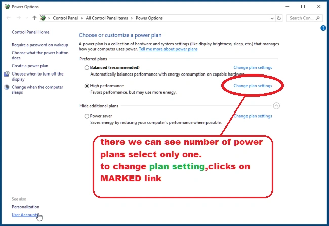 Power Settings