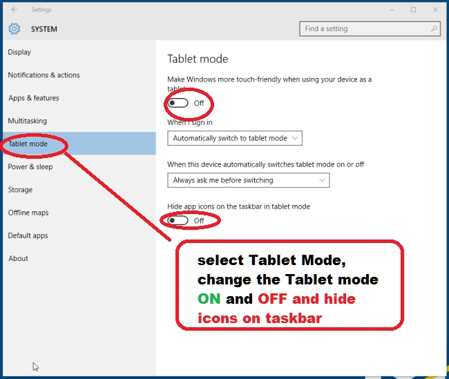 Tablet Mode