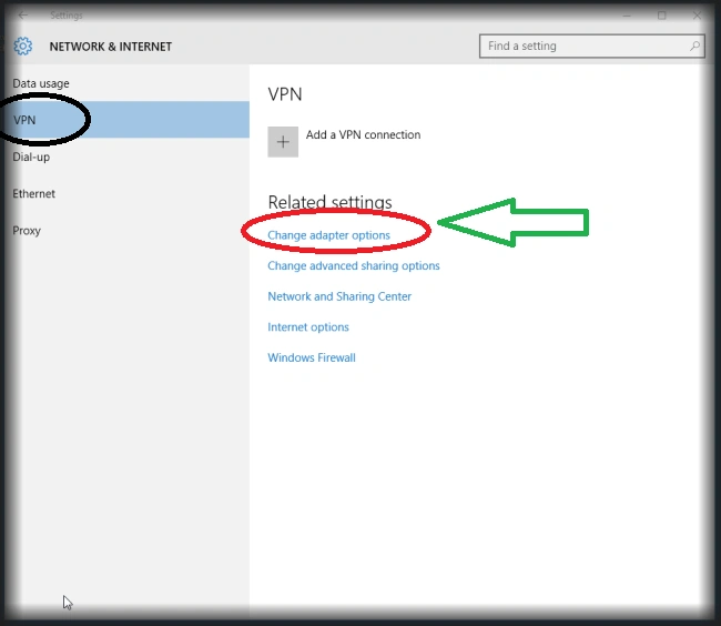 change adpter options