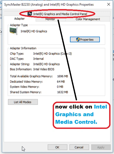Adapter pop-up window