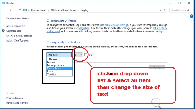 change items