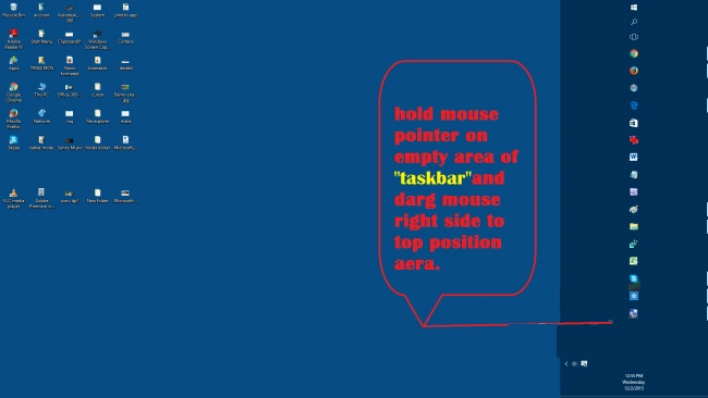 taskbar right position to top1