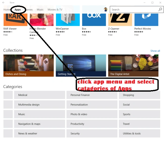 Apps Menu