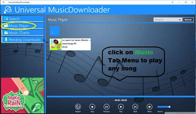 music track player