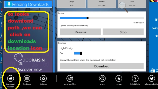 Option menu