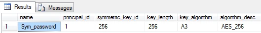 Create Symmetric Key in SQL Server