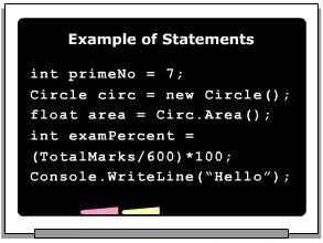 Statement Example