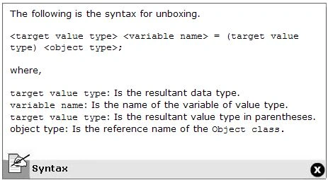 UnBoxing Syntax