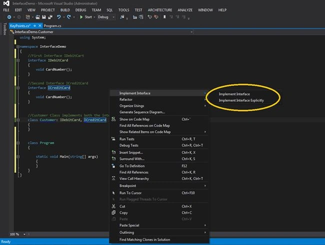 implement interface