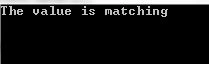 value matching