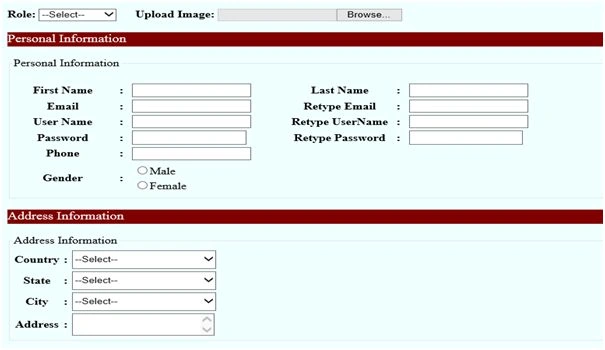 registration pages