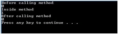 call a method