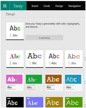 Design tab
