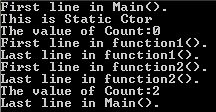 output of this program