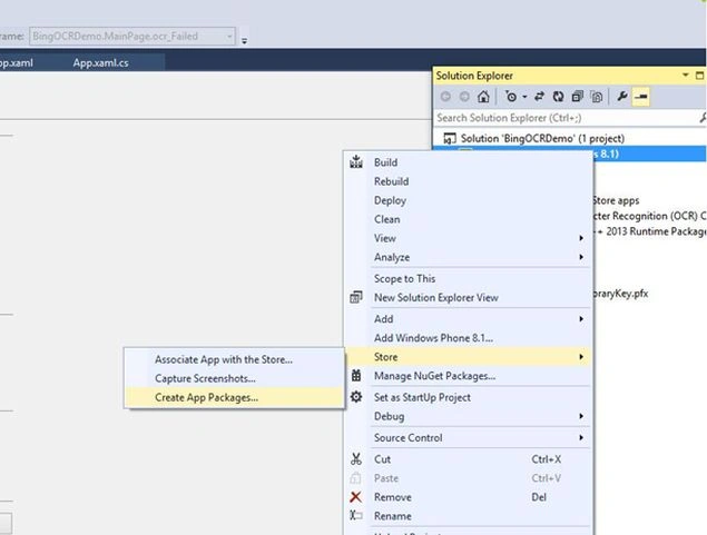create app Packages