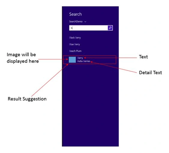 Searching Pane Desc