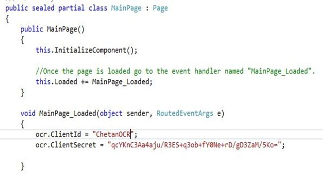 main page coding