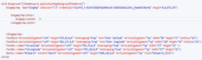 XAML code